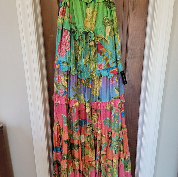 SOLD. Farm Rio Ombre Forest Dress. NWT. Small - Picture 2 of 6